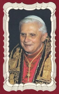 Santino Heilige Karte Bild Pieuse Heiligenbild Papst Benedikt XVI - Bild 1 von 1