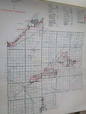 1961 TUSCOLA County MI MICHIGAN CONSERVATION MICHIGAN DNR PLAT MAP