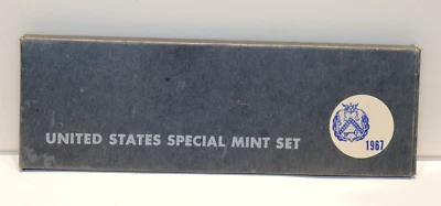 1967 SMS Set Original Box 40% Silver Kennedy US Special Mint Set 5 Coins.. - Image 1 of 3