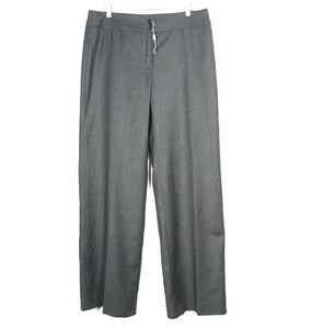 Armani Collezioni ladies Wide Leg Wool & Angora Blend Trousers - Grey -UK12 - Picture 1 of 8