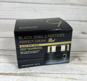 Farmstay Black Snail & Peptide 9 Perfect Skin Cream Deep Nourishing 1.85oz - Picture 1 of 5