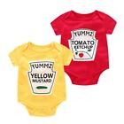 Letter Twins Clothes Short Sleeved Baby Shower Gifts Cute Baby Bodysuit