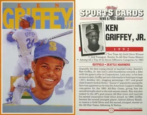 1992 Sports Cards Ken Griffey, Jr. - Seattle Mariners - 5" x 8" Giant Card - HOF - Bild 1 von 1