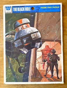 1979 Walt Disney THE BLACK HOLE 12-Piece Cardboard Frame-Tray Puzzle by Whitman - Picture 1 of 5