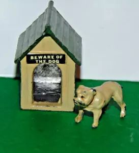 Vintage John Hill & Co Johillco bulldog & kennel beware of the dog - Picture 1 of 9