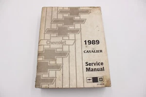 1989 Chevy Chevrolet Cavalier Service Shop Manual OEM - WELL USED - Picture 1 of 6