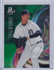 2018 Bowman Platinum Top Prospects Green #Top-75 Franklin Perez 88/99 TIGERS - Picture 1 of 2