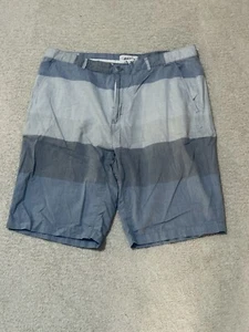 Calvin Klein Mens Grays Flat Front 4-Pocket Belt Loop Cotton Short Pants 36 - Picture 1 of 6