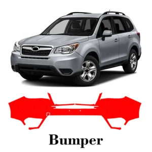 Front bumper PreCut PPF Paint Protection Film For Subaru Forester 2014-2016 - Picture 1 of 7