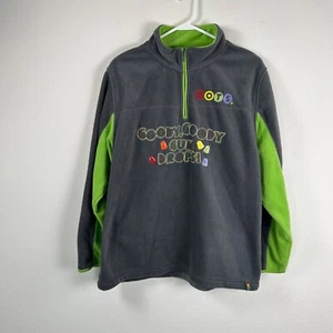Dots Candy Fleece Youth XL 16 18 1/4 Zip Pullover Jacket Logo Promo Tootsie Roll - Picture 1 of 13