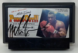 Mike Tyson Signed Punch Out Nintendo NES Famicom Japan Boxing Video Game PSA/DNA - Picture 1 of 7
