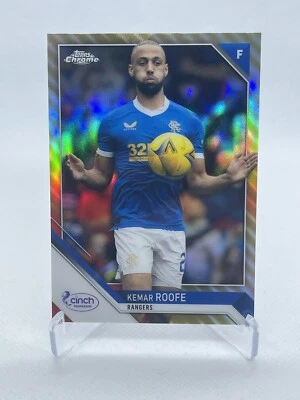 Kemar Roofe SPFL Topps Chrome 2021-22 Rangers Gold Tartan SP #71/75 - Image 1 of 2