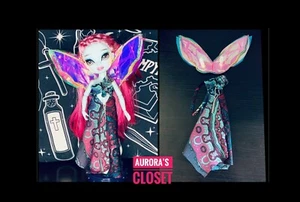 Rainbow High Custom Fairy Wings Iridescent Pink Rhinestone Dress Jewels 445 - Picture 1 of 3