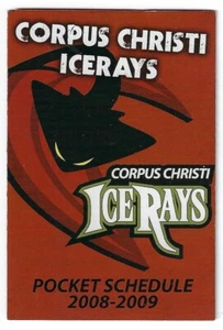 2008-09 Corpus Christi Icerays CHL Hockey Spielplan!! Allstate & First Cash Pawn - Bild 1 von 1
