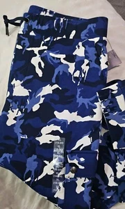 New! Polo Ralph Lauren Classics BLUE camo Pant Boys Sz XL (18-20) Cargo Pockets - Picture 1 of 12