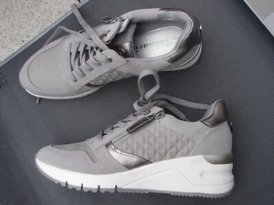 TAMARIS**TRAUMSCHÖNE HIGH-SNEAKER*HELLGRAU MIT SILBER ABGESETZT**NAGELNEU**GR.39 - Bild 1 von 7