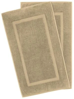 100% Cotton Bath Mats for Bathroom Floor Set of 2 Pack 20x34 Soft Absorbent W... - Image 1 of 4