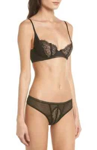 Thistle & Spire All Wrapped Up Underwire Balconette Bra Navy 32D - Picture 1 of 5
