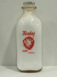 Botella de leche SSPQ Borden's Bordens Dairy Elsie the Cow Borden Co 1951 V#6 - Imagen 1 de 2