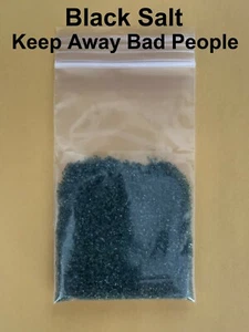 Black Salt 1 oz Witchcraft Wicca Packet Keep Bad Energy Away - Picture 1 of 1