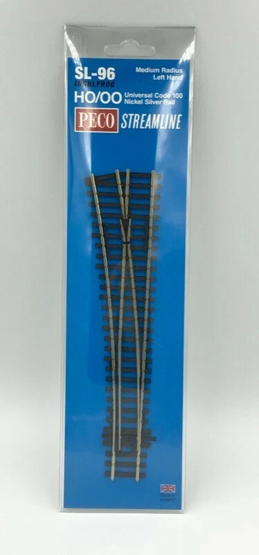 Peco SL-96 Left hand medium point insulfrog - Image 1 of 1