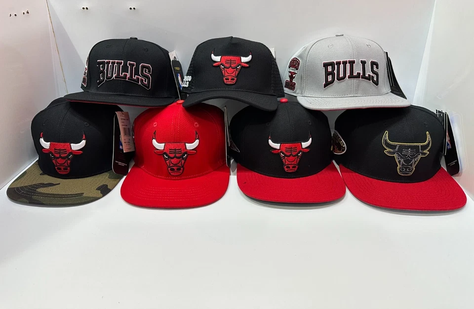 Auténtica gorra ajustable Pro Standard NBA Snapback Chicago Bulls PAQUETE DE COLORES Foto 1 de 1