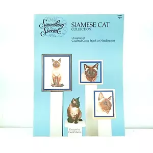 Siamese Cat Collection Cross Stitch Pattern Booklet 1981 Candamar Designs - Picture 1 of 2