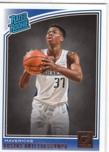 2018-19 DONRUSS BASKETBALL KOSTAS ANTETOKOUNMPO RATED ROOKIE #185 - Picture 1 of 2