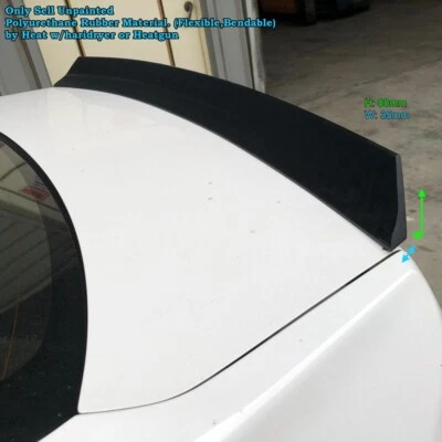 Duckbill 380F Rear Trunk Spoiler Wing Fits 2007~2010 Chrysler Sebring JS Sedan - Imagem 1 de 4