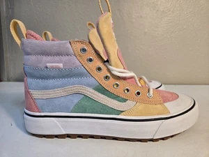 Zapatillas deportivas Vans Sk8 Hi Top pastel arco iris bloques de colores zapatos hombres 9 mujeres 10,5 cordones - Imagen 1 de 18