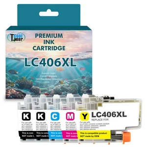 LC 406 XL Ink Cartridges for Brother MFC-J4535DW MFC-J4335DW MFC-J4345DW J5855DW - Picture 1 of 7