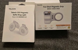 TELESIN Magnetischer Handy Kameragriff für iPhone/Android Telesin C03 Ringlicht - Bild 1 von 8