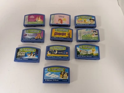 Lote de 10 cartuchos de juego Leap Frog Leapster aleatorios solamente - usados en excelente estado pero sin probar  Foto 1 de 4