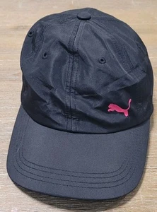 Puma Womens Hat Black Pink Adjustable Cap One Size Athletic Casual EUC - Picture 1 of 5