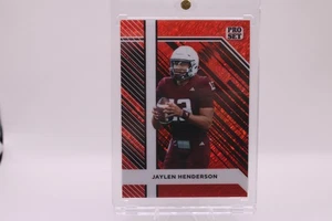 Jaylen Henderson 2024 Pro Set Red #PSB-146 Auto 2/5 Texas A&M Rookie SP - Picture 1 of 2