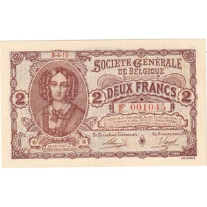 [#336756] Belgio, 2 Francs, 1915-04-08, FDS - Picture 1 of 2