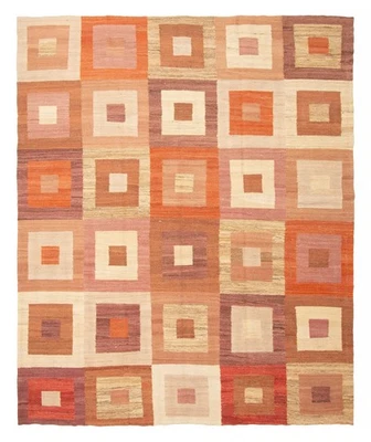 Vintage Hand Woven Traditional Kilim Rug 6'9" x 8'3" Oriental Wool Carpet - Image 1 of 4