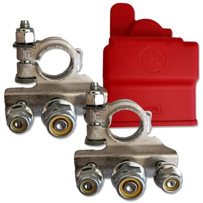 MTA Batteriepolklemmenset 3-fach M686DX inkl Abdeckung Rot Batterie Polklemme - Bild 1 von 4