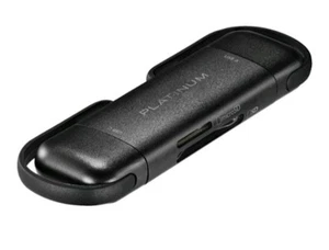 Platinum - UHS-I USB-C/USB 3.2 Gen 1 Memory Card Reader - Black (PT-CRSAC1) MINT - Afbeelding 1 van 4