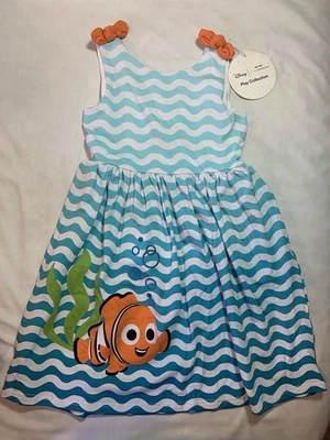 Little Sleepies Disney Nemo Graphic Skater Dress Size 6 New Clown Fish Bamboo - Image 1 of 4