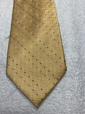 CORBATA CROFT AND BARROW HOMBRE DORADA CON AZUL 3,75 X 61 Foto 1 de 4