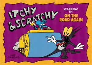 1993 SkyBox The Simpsons Itchy & Scratchy #I18 On the Road Again - Picture 1 of 2