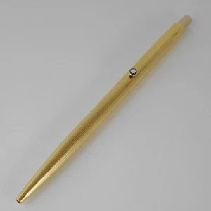 Montblanc Slim line Gold Plated Ballpoint Pen (used) FREE SHIPPING WORLDWIDE - Picture 1 of 5