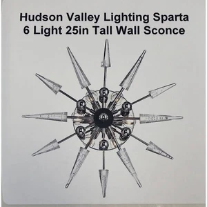 Hudson Valley Lighting Sparta 6 Light 25in Tall Wall Sconce - Picture 1 of 5