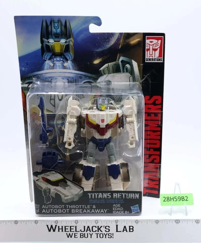 Throttle & Breakaway Transformers Generations Titans Return 2015 Hasbro NEW MOSC Cover