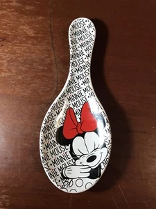 Minnie Mouse rote Schleife Keramik Löffel Halter Rest NEU - Bild 1 von 3