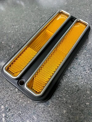 69 70 71 72 Chevy/GMC C10 C20 1968 lámpara de señalización lateral delantera ámbar borde de lujo Foto 1 de 2