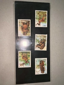 Afghan post used animal thematic stamps 5pcs - Picture 1 of 1
