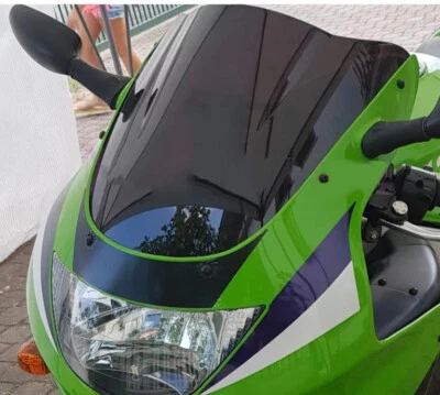 Windscreen for Kawasaki Ninja ZX6R 1998 1999 Motorcycle Black Windshield ZX636 Foto 1 de 4