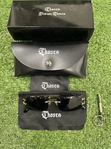 Chosen Rimless Square Sunglasses Gold Tone With Case - Bild 1 von 7